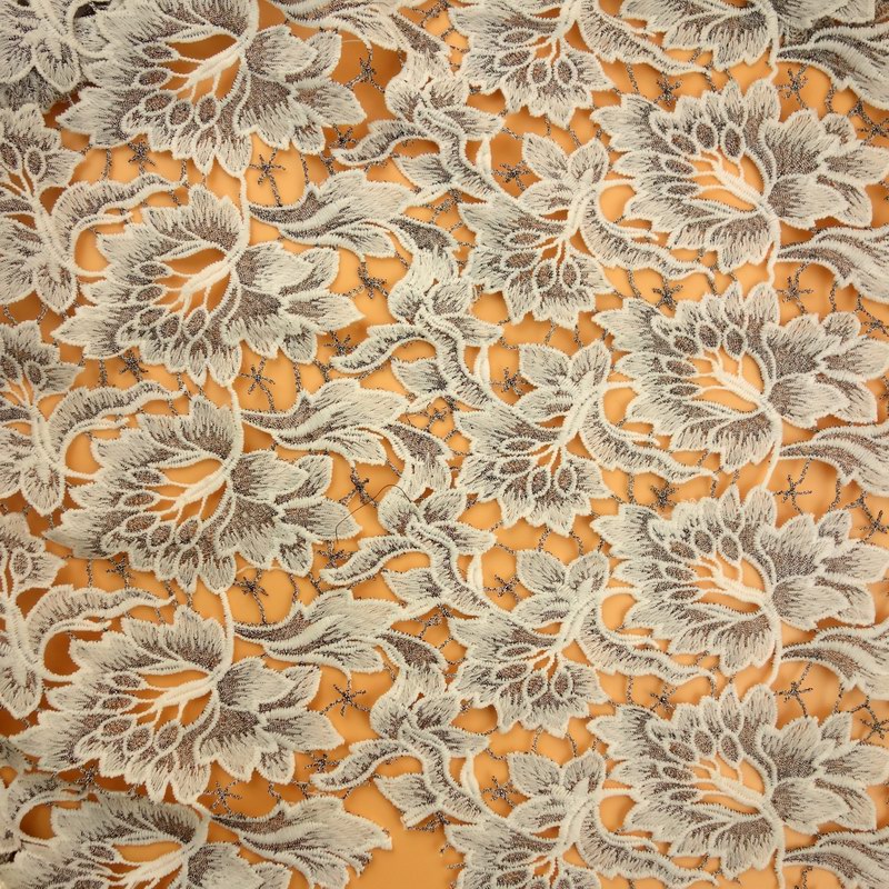 flower embroidery lace fabric